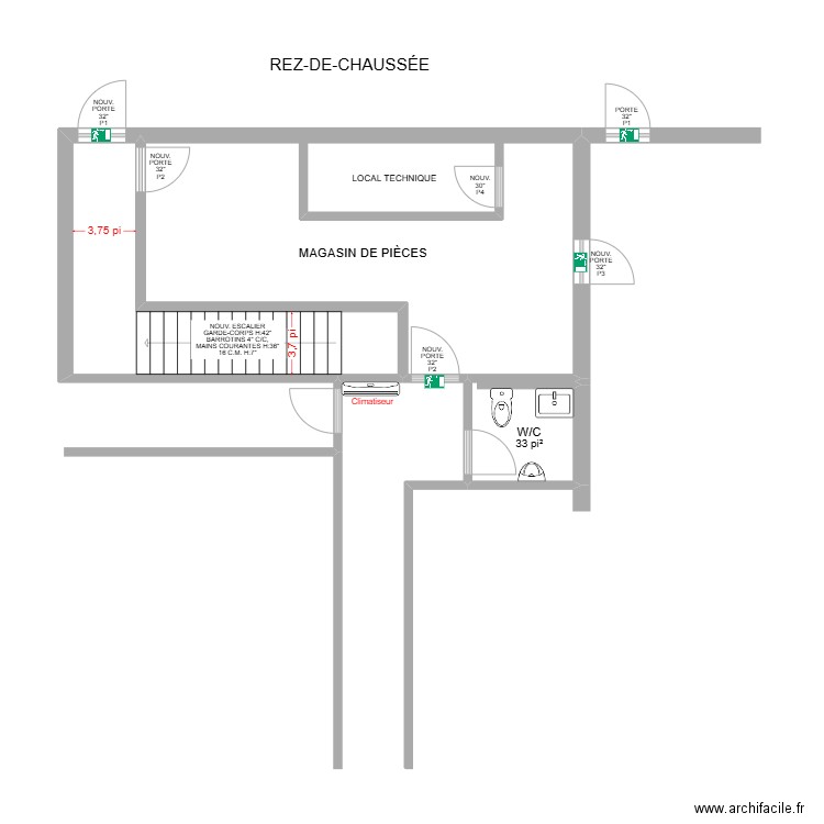 20241115 Chambly proposition SJ. Plan de 7 pièces et 82 m2