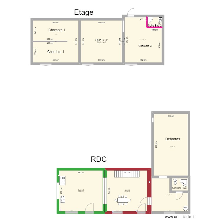 VMC2. Plan de 8 pièces et 177 m2