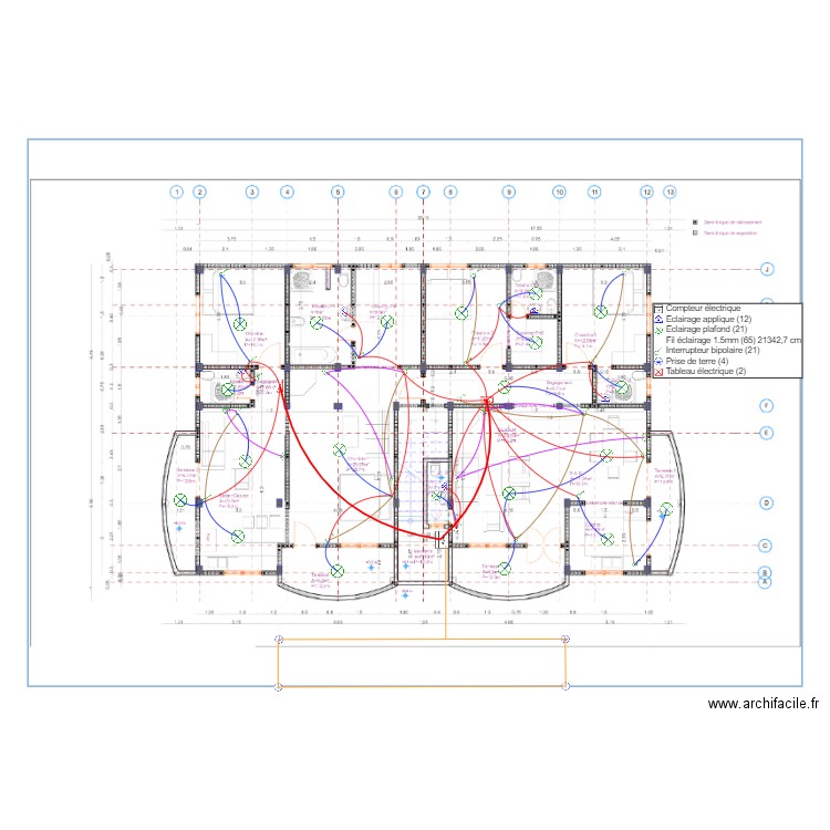 Plans électrique. Plan de 0 pièce et 0 m2