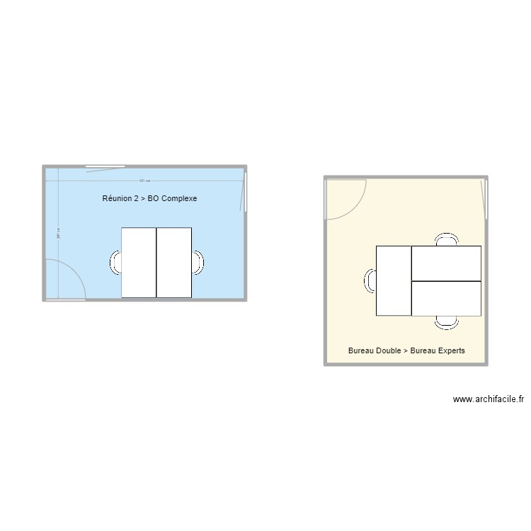 Bourg en Bresse. Plan de 2 pièces et 29 m2