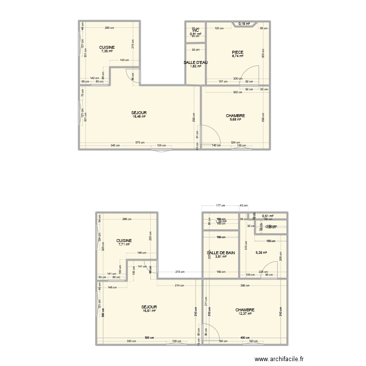 APPARTEMENT BÉZIERS. Plan de 15 pièces et 96 m2