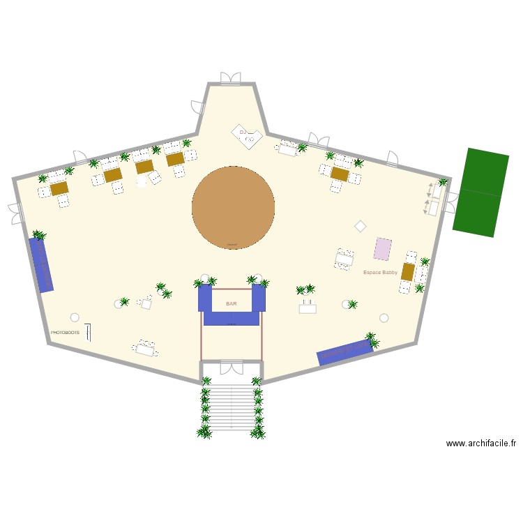 Salle Tir au vol Arcachon. Plan de 2 pièces et 438 m2