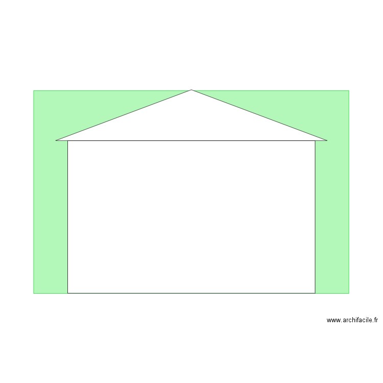 Facade Sud sans Fenetres. Plan de 0 pièce et 0 m2