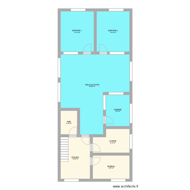 PLAN VICTOR. Plan de 13 pièces et 173 m2