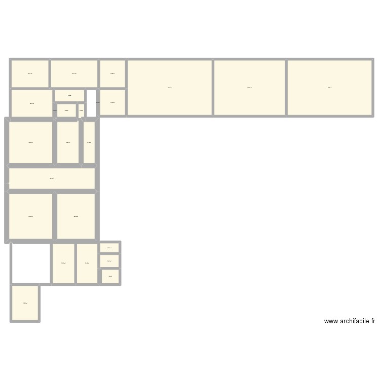 Domaine de Hugues. Plan de 25 pièces et 663 m2