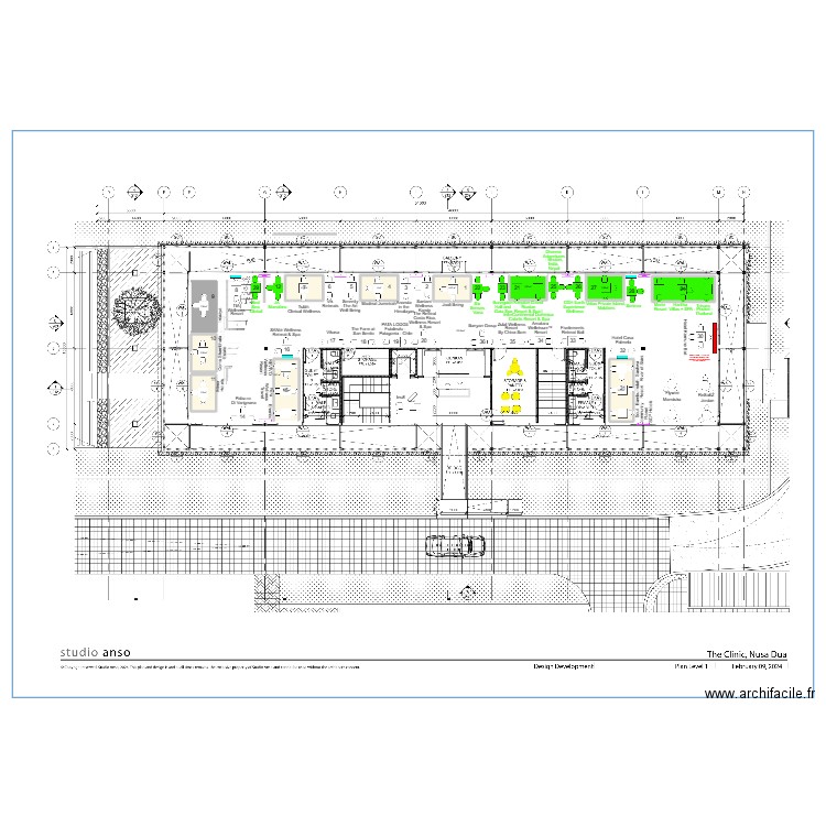 Synergy Exhibitor Village V8. Plan de 14 pièces et 420 m2