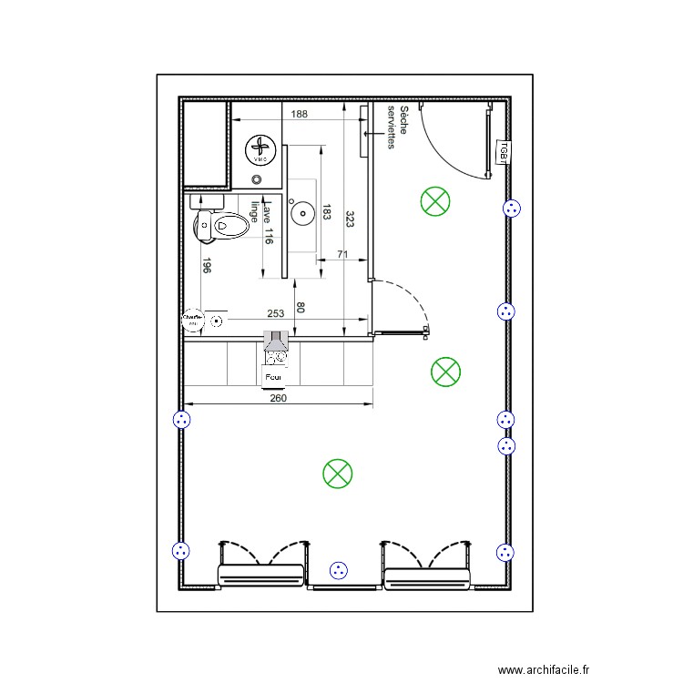 X ROUSE DAVID. Plan de 0 pièce et 0 m2