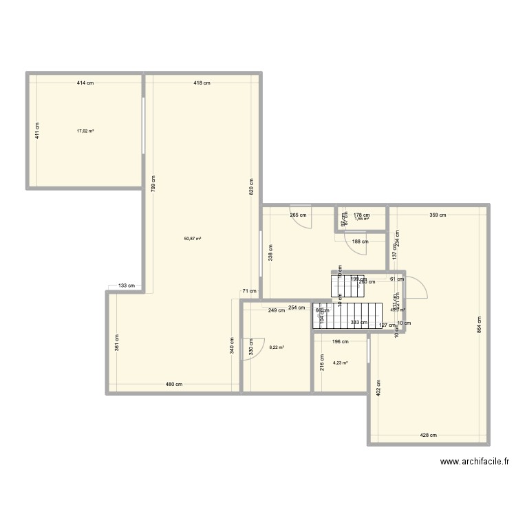 maison REZ. Plan de 6 pièces et 132 m2