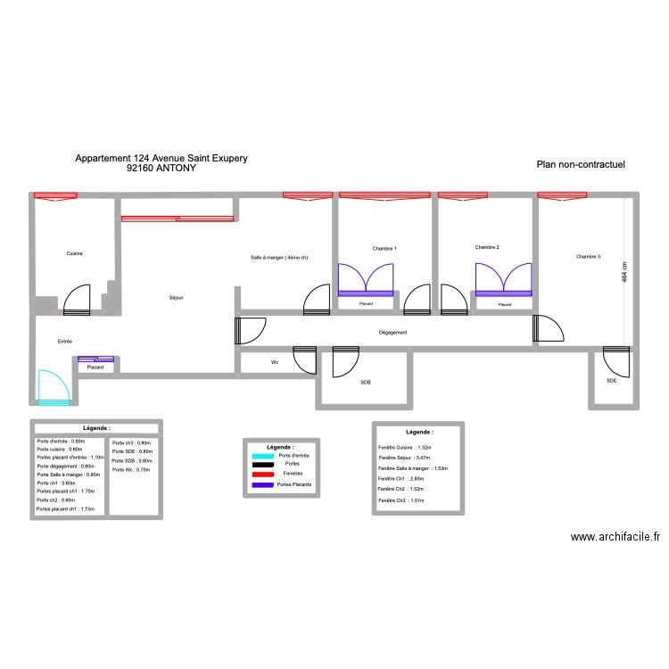 ROUX sans mesure . Plan de 18 pièces et 115 m2