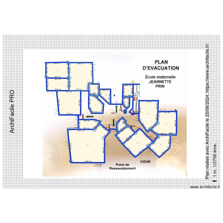 ecole san en ghoelle _8. Plan de 17 pièces et 837 m2