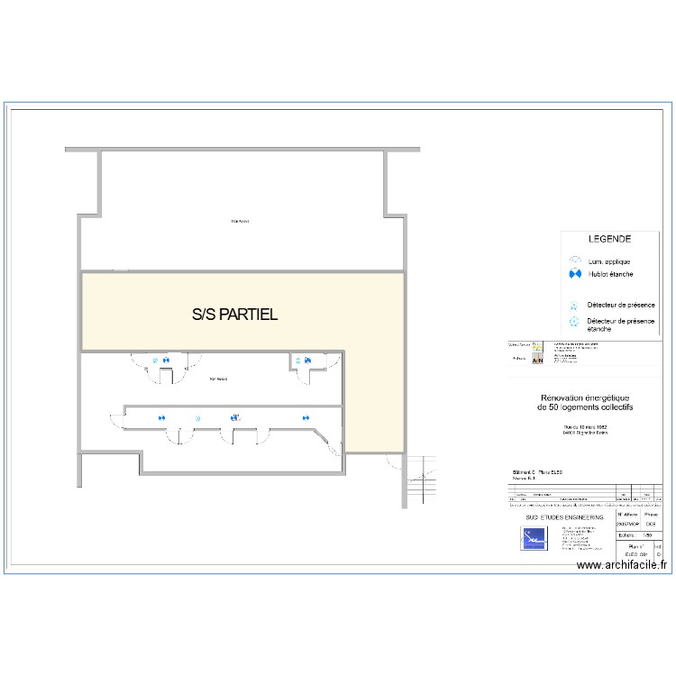 Sous sol Dignes. Plan de 1 pièce et 1983 m2