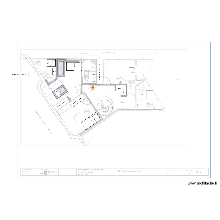 PLAN CAROLINE BAS REVU. Plan de 0 pièce et 0 m2