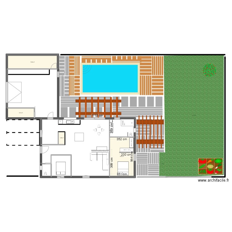 plan4. Plan de 4 pièces et 40 m2