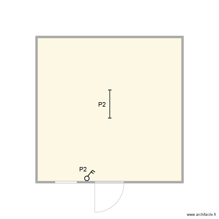 JEROME ''. Plan de 1 pièce et 16 m2