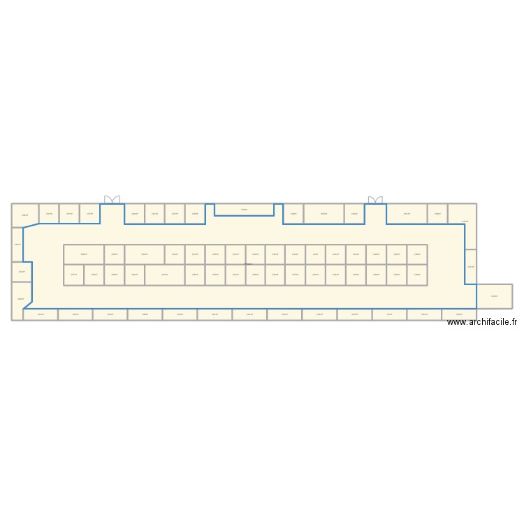 Plan NO 2024 Espace Licorne. Plan de 67 pièces et 512 m2