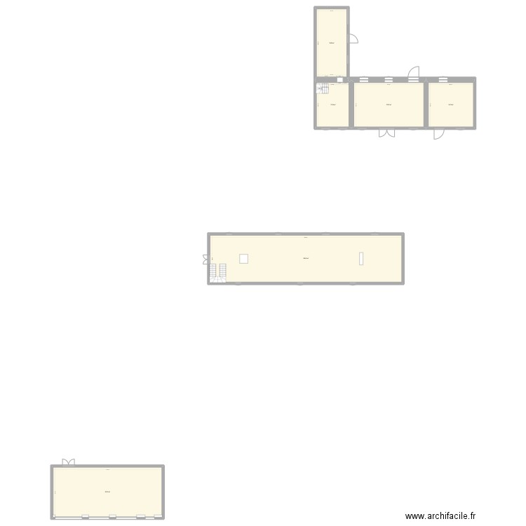 HOTEL COURTALAIN. Plan de 6 pièces et 397 m2