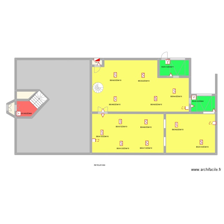 EUROMED SITE 1 CHF ZONE. Plan de 10 pièces et 291 m2