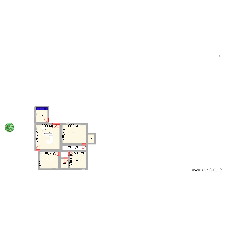 ma villa. Plan de 8 pièces et 91 m2