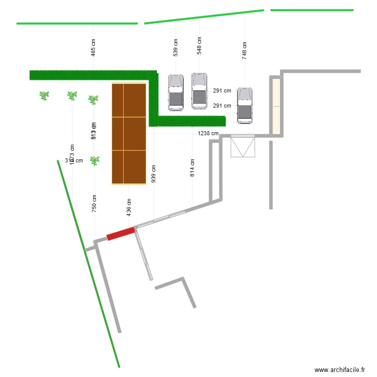 Projet Haie Beauvallon. Plan de 1 pièce et 5 m2