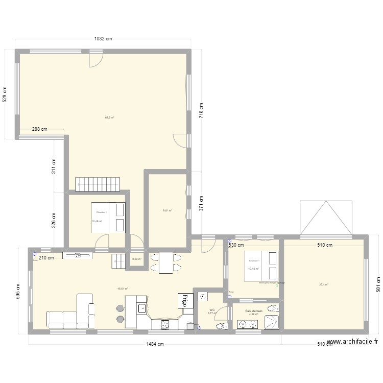 GABRIEL PLAN ELECTRIQUE. Plan de 9 pièces et 181 m2