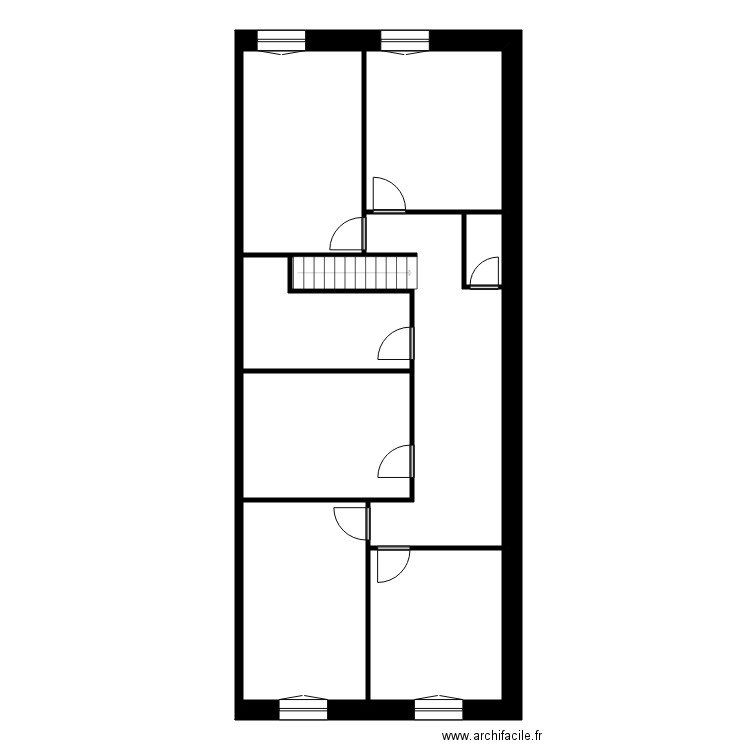 JACQUEMIN porte A. Plan de 10 pièces et 197 m2