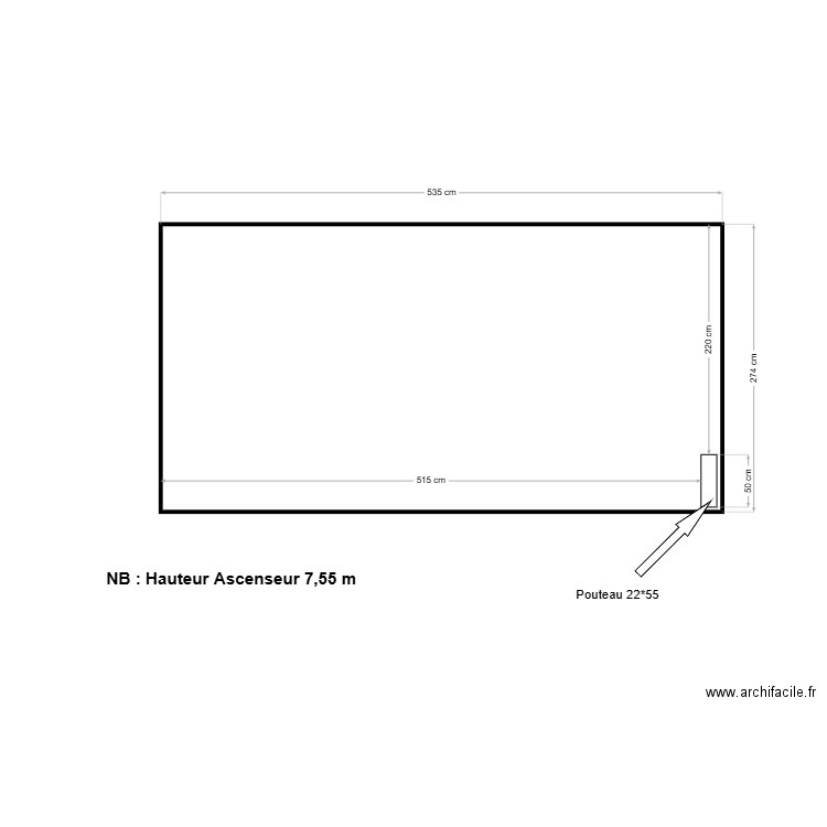 ascenseur. Plan de 0 pièce et 0 m2