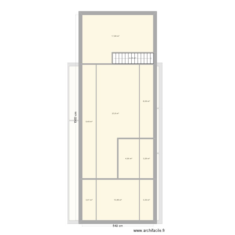 schnitlzer. Plan de 16 pièces et 177 m2