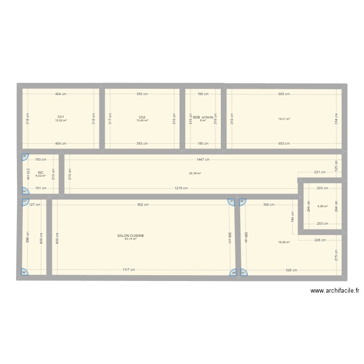 MAISON 1ER PLAN. Plan de 9 pièces et 148 m2