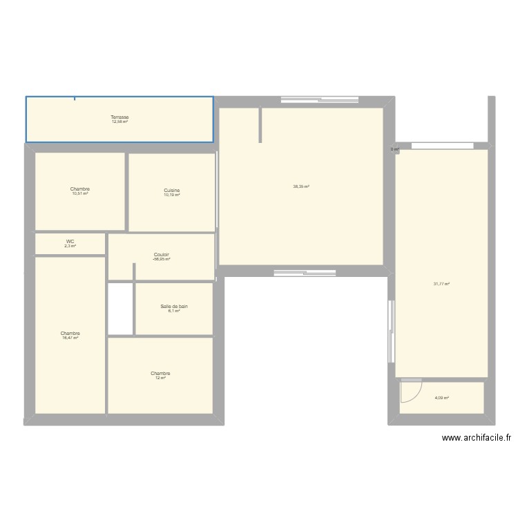 Sara2. Plan de 12 pièces et 157 m2