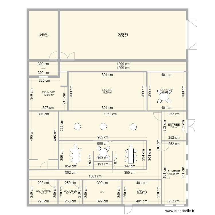 del vino. Plan de 15 pièces et 311 m2