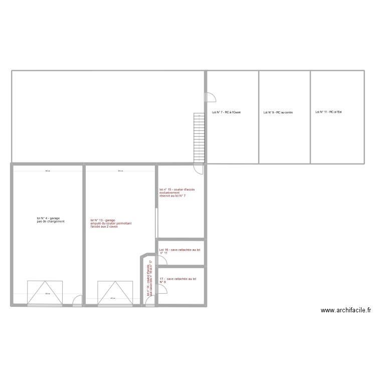 GARAGE POISET 2024. Plan de 8 pièces et 292 m2