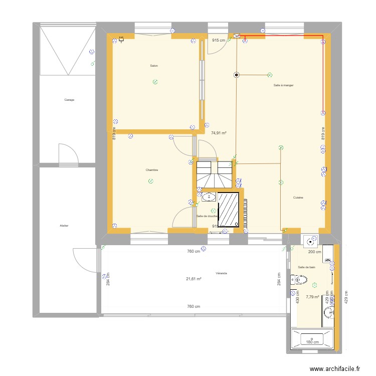 Maison Bressuire - sans meubles. Plan de 5 pièces et 132 m2