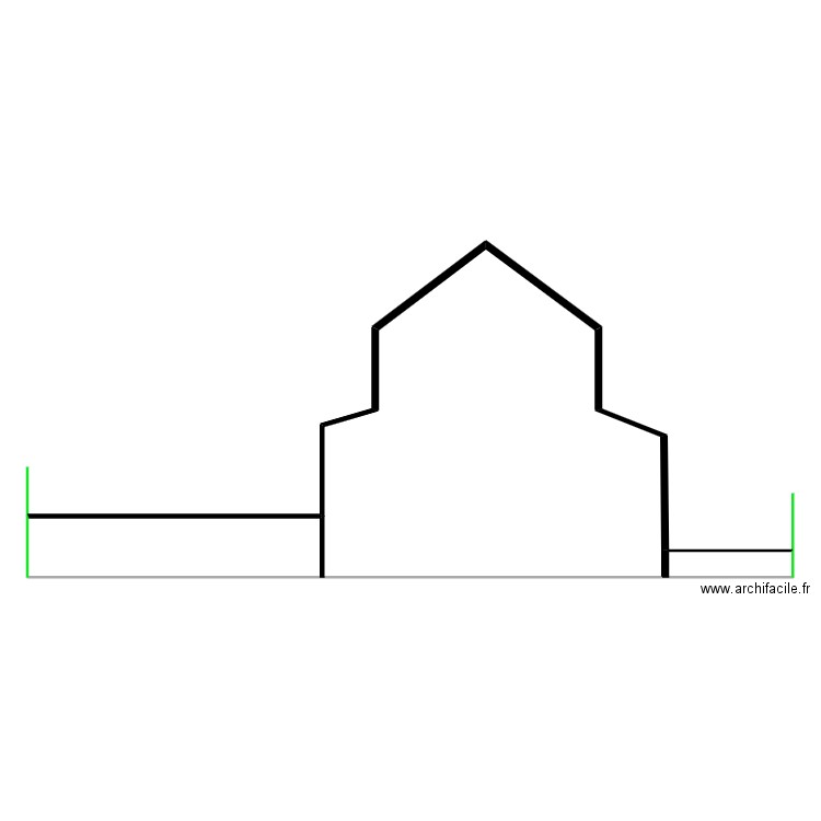 maison. Plan de 1 pièce et 132 m2