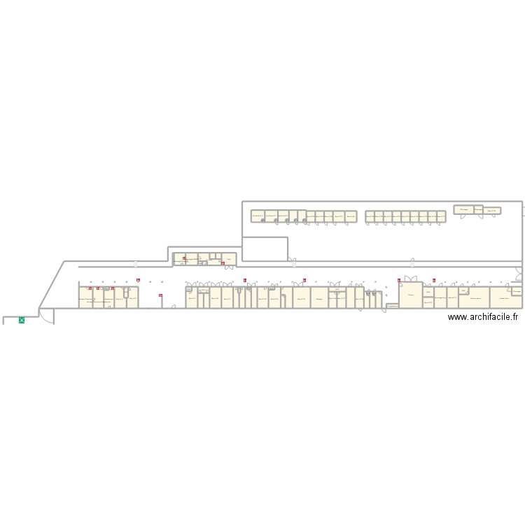 Bréviande. Plan de 85 pièces et 4788 m2