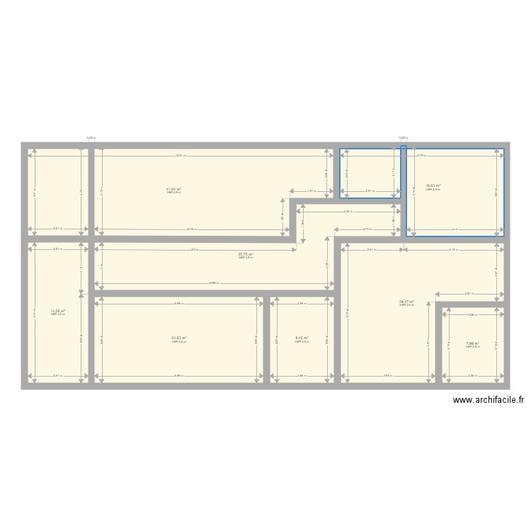 KS- CONCEPTION. Plan de 8 pièces et 174 m2