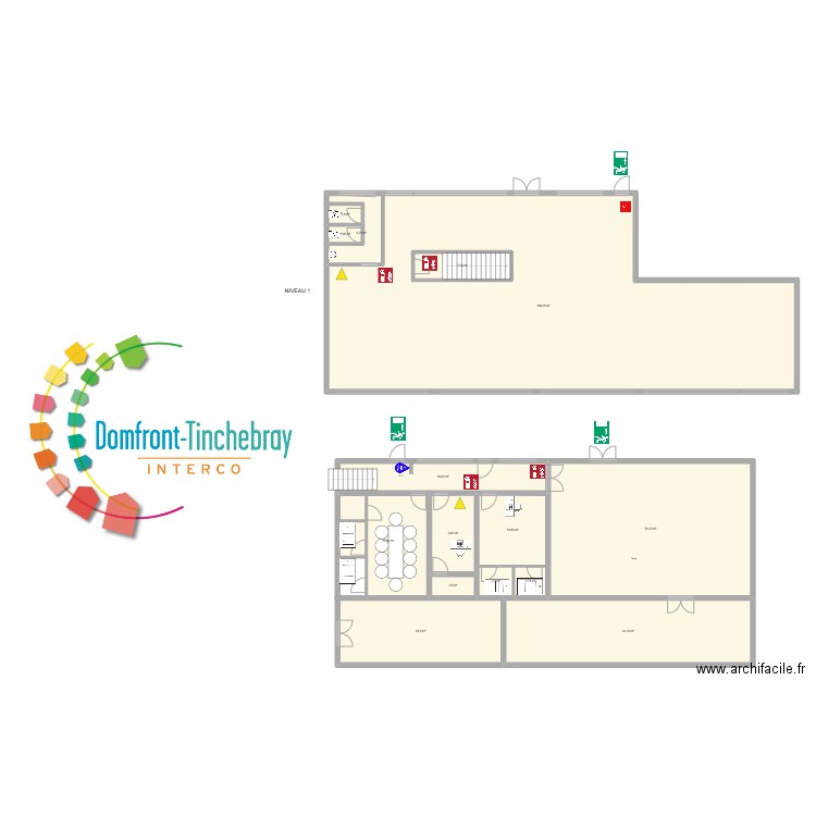 ESPACE ENTREPRISE. Plan de 15 pièces et 444 m2