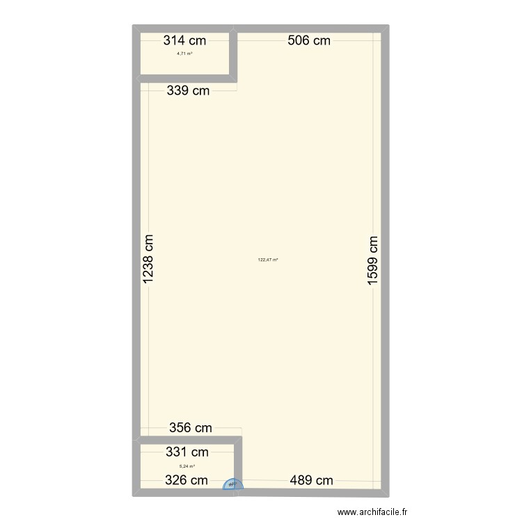 saé1.3. Plan de 3 pièces et 132 m2