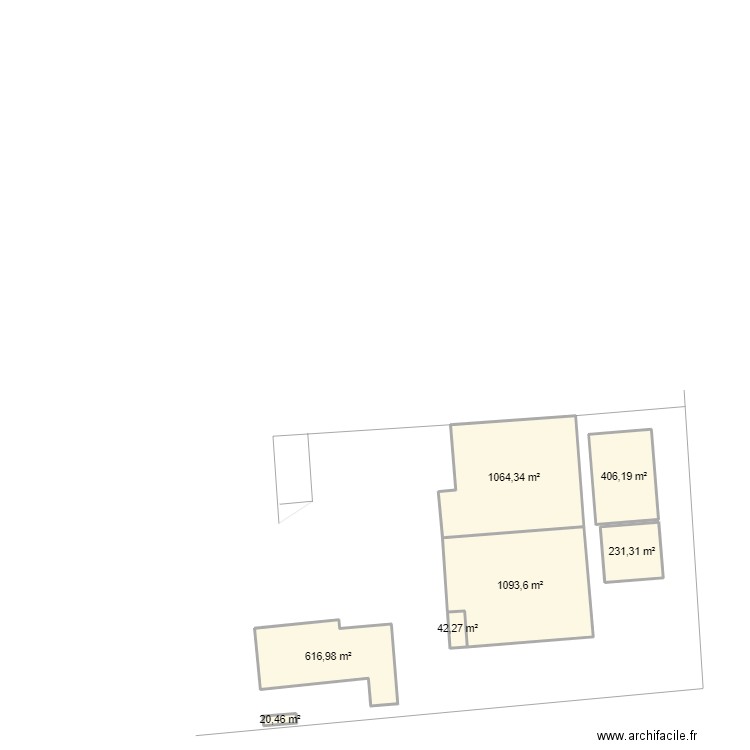 TRIALP 1 cadastre. Plan de 7 pièces et 3475 m2