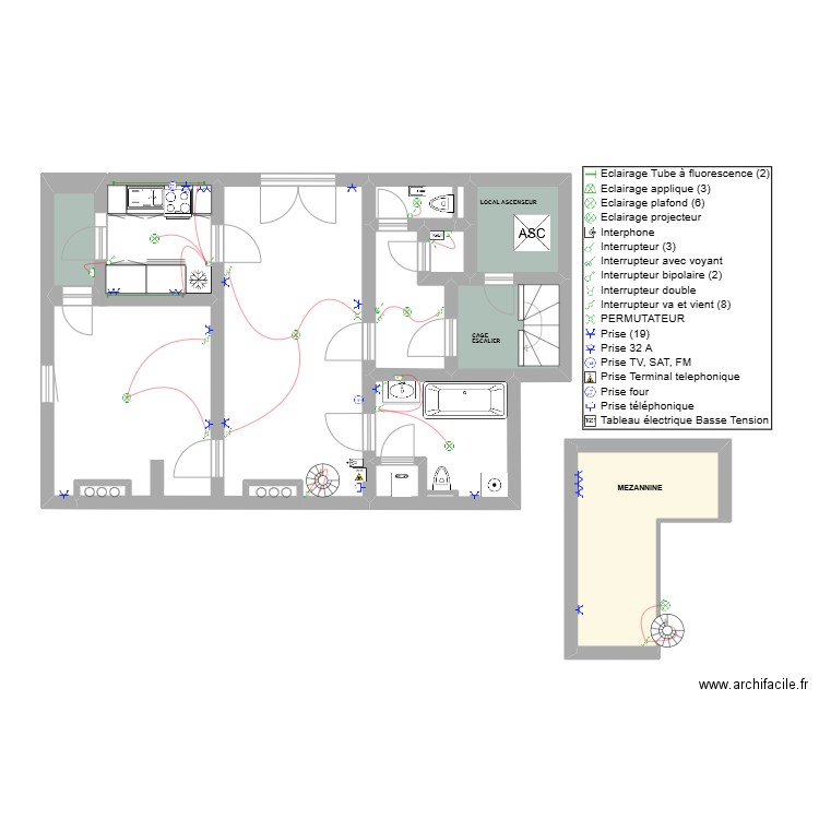 DEBAEKE IMPL.. Plan de 8 pièces et 30 m2