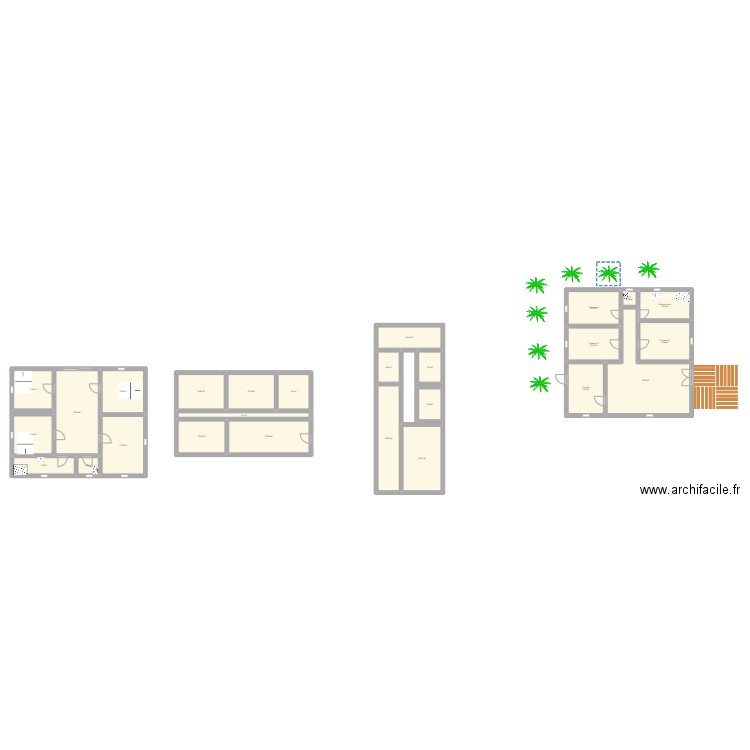 koulamoutou. Plan de 26 pièces et 317 m2