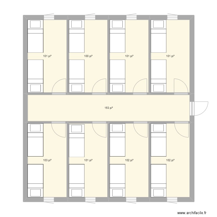 LOUP61. Plan de 9 pièces et 90 m2