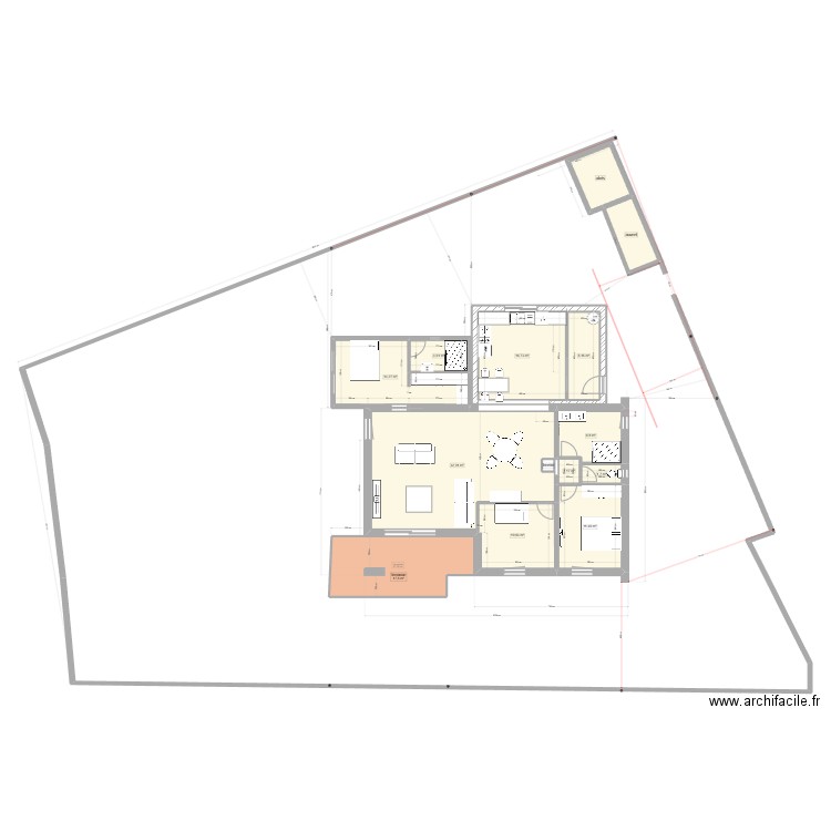 seb revision limite 3m. Plan de 14 pièces et 143 m2