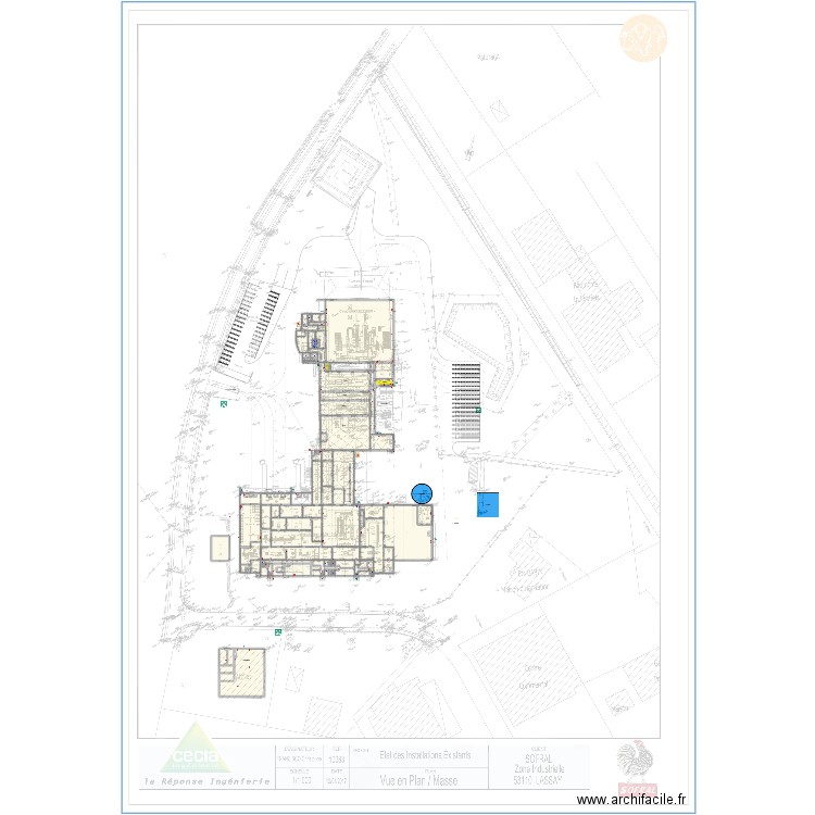 LES VOLAILES REMI RAMOND. Plan de 113 pièces et 7795 m2