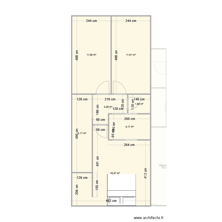 shiprdc. Plan de 10 pièces et 145 m2