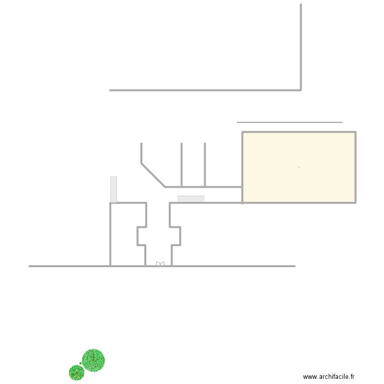 ACS bureau. Plan de 1 pièce et 537 m2