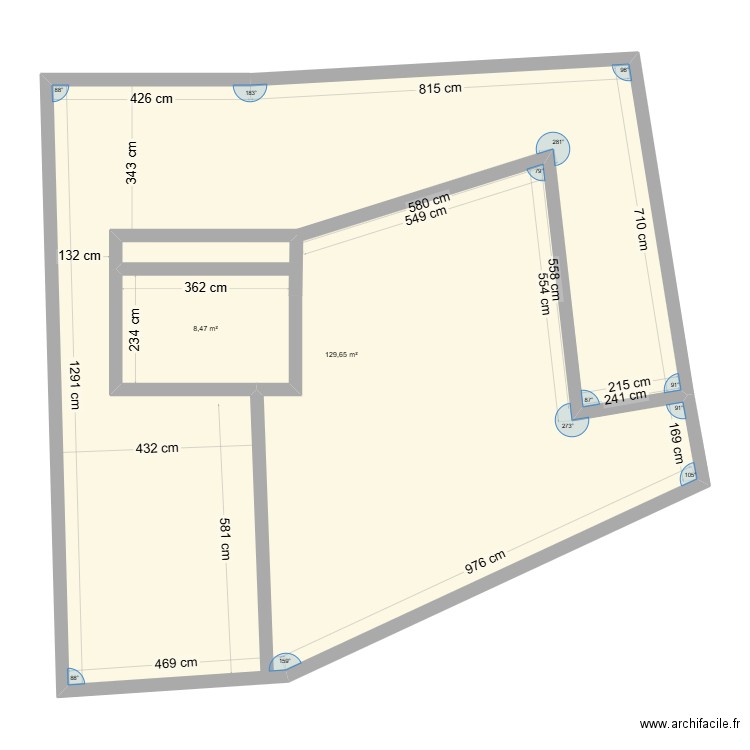 PLAN EXTERIEUR FOIX. Plan de 2 pièces et 156 m2