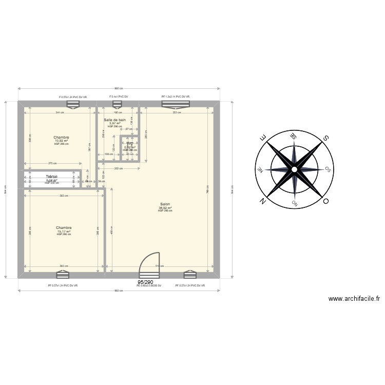 ML24016441  DELFOLIE. Plan de 16 pièces et 139 m2