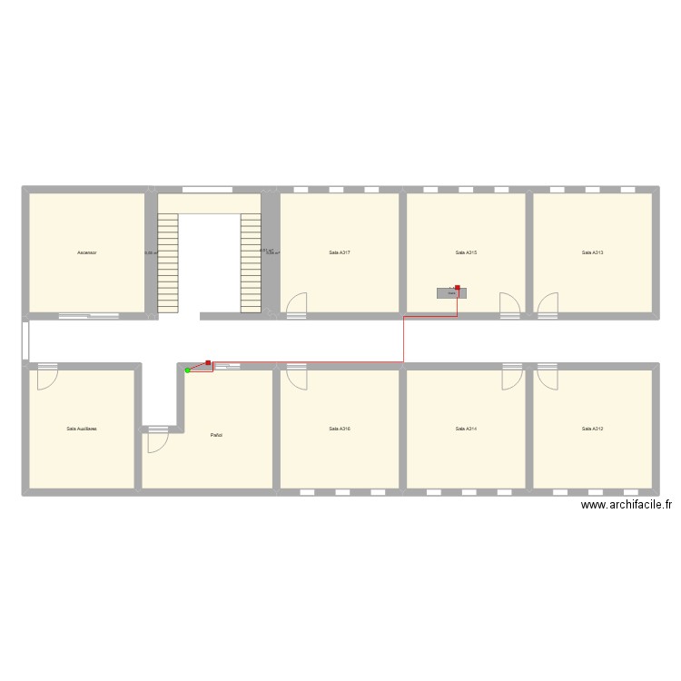 Topo 2.0. Plan de 12 pièces et 198 m2