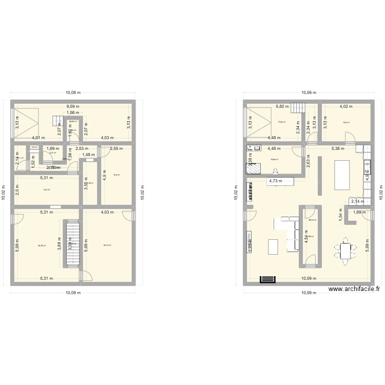 maison obourg. Plan de 17 pièces et 270 m2