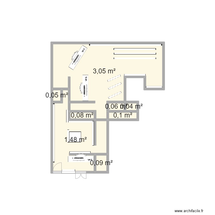 Plan Cybertech. Plan de 8 pièces et 5 m2